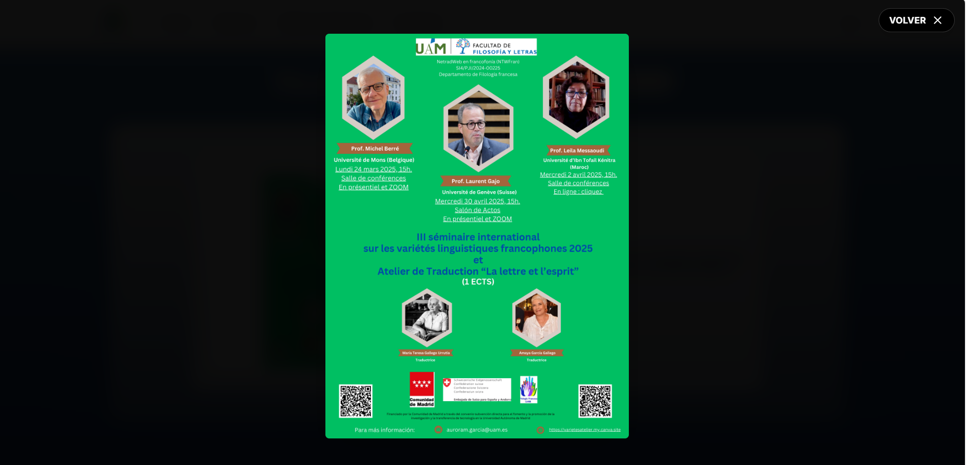 Programme du seminaire